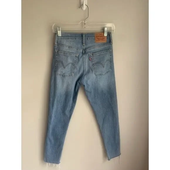 Levis Wedgie Skinny High Rise Distressed Jeans - Picture 4 of 9